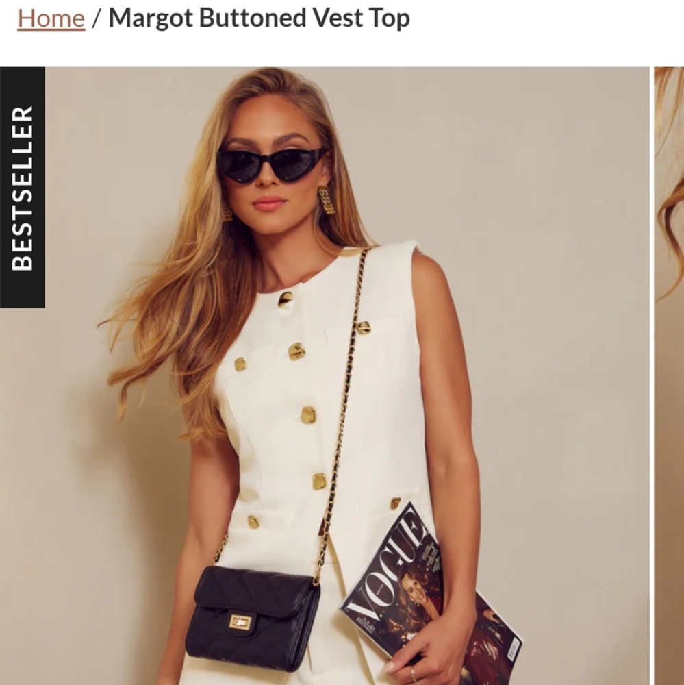 Vici buttoned vest top